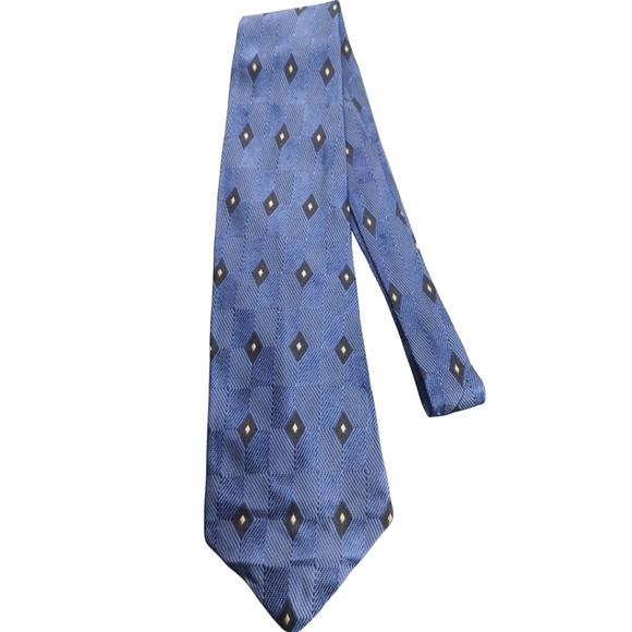 ✨ Vintage XMI Nordstrom Blue Diamond Tie - Picture 2 of 6